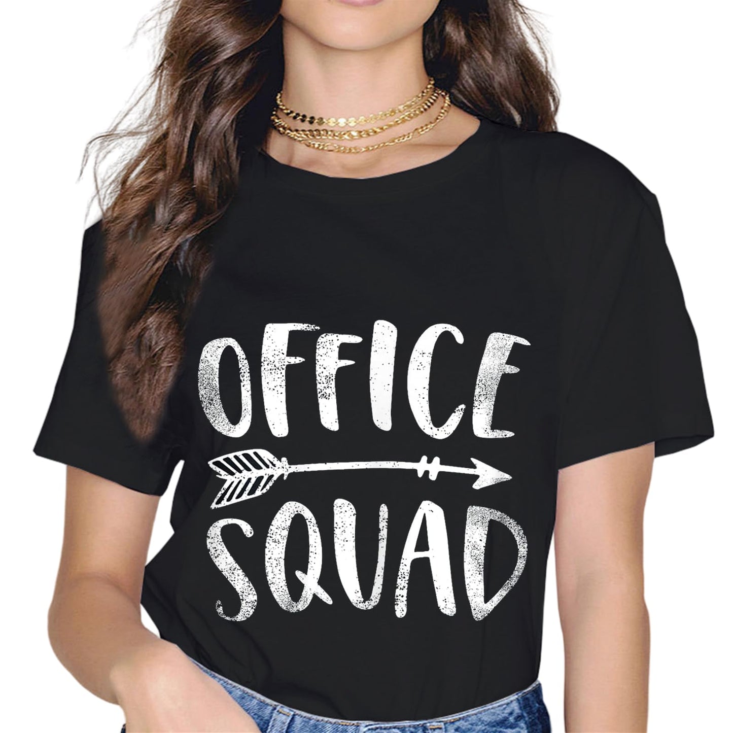 Sassalilly Office Squad Office Staff Admin Crew Gifts Secretary Teacher T-Shirt