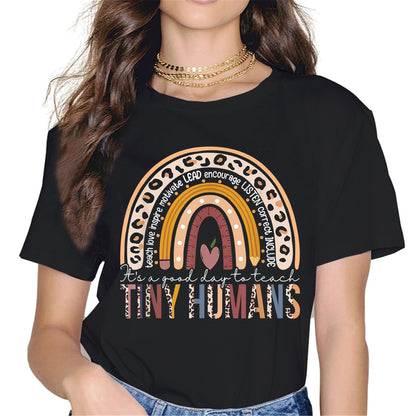CQC Teacher of Tiny Humans Kindergarten Preschool Teacher T-Shirt