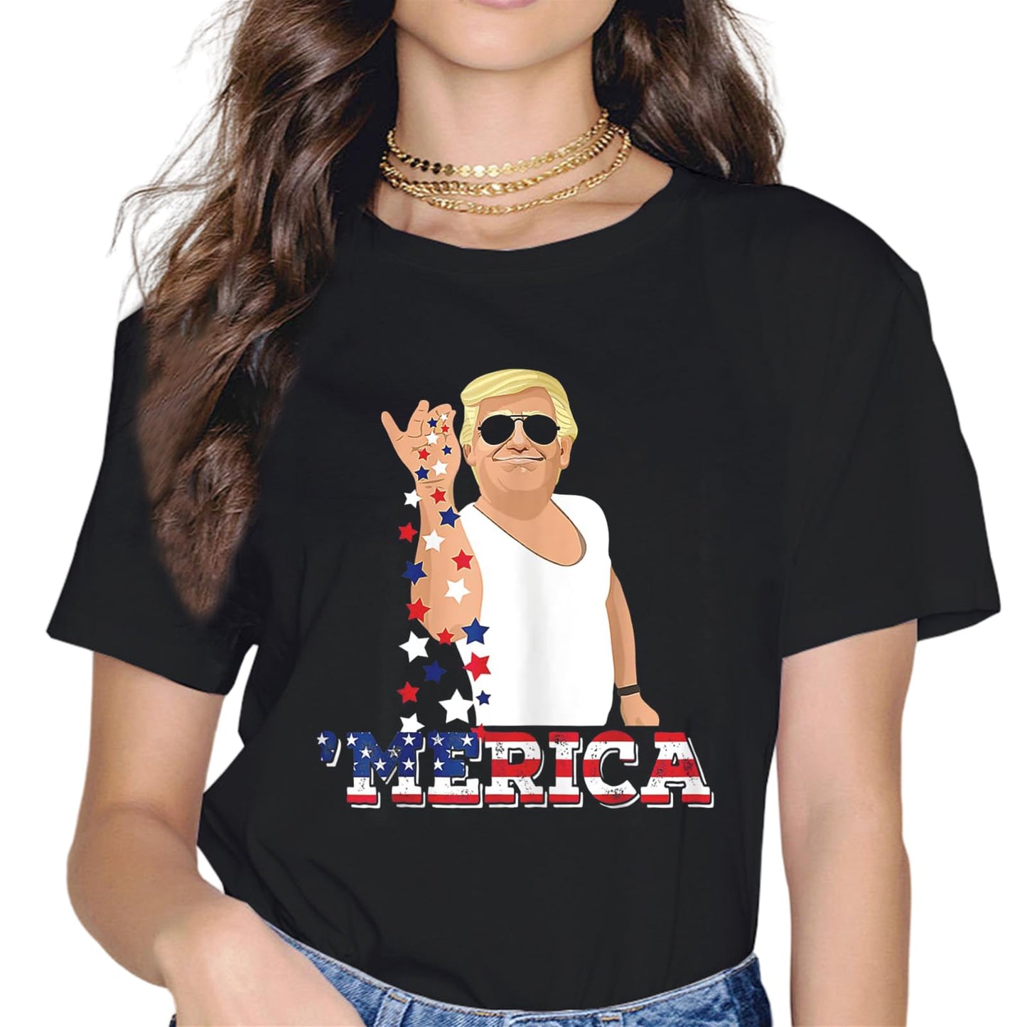 Trump Bae Funny 4th of July Trump Salt Freedom T-Shirt