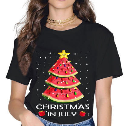 Summer Christmas July in Christmas in July Christmas T-Shirt