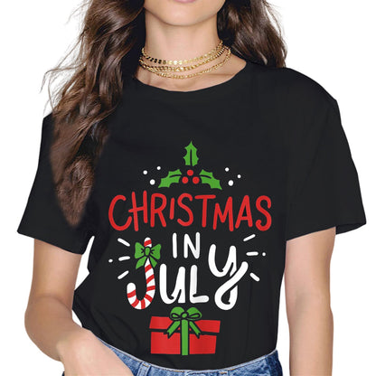 Summer Christmas July in Christmas in July Christmas T-Shirt