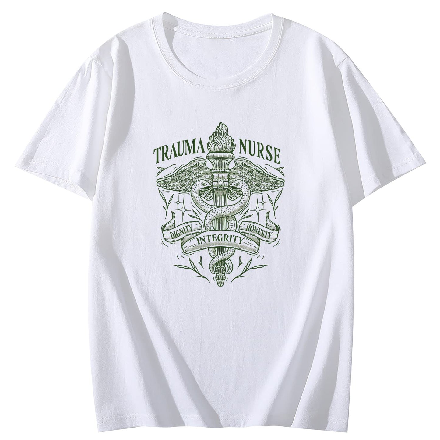 Trauma Nurse Short Sleeve Comfort Tops T-Shirts for Women