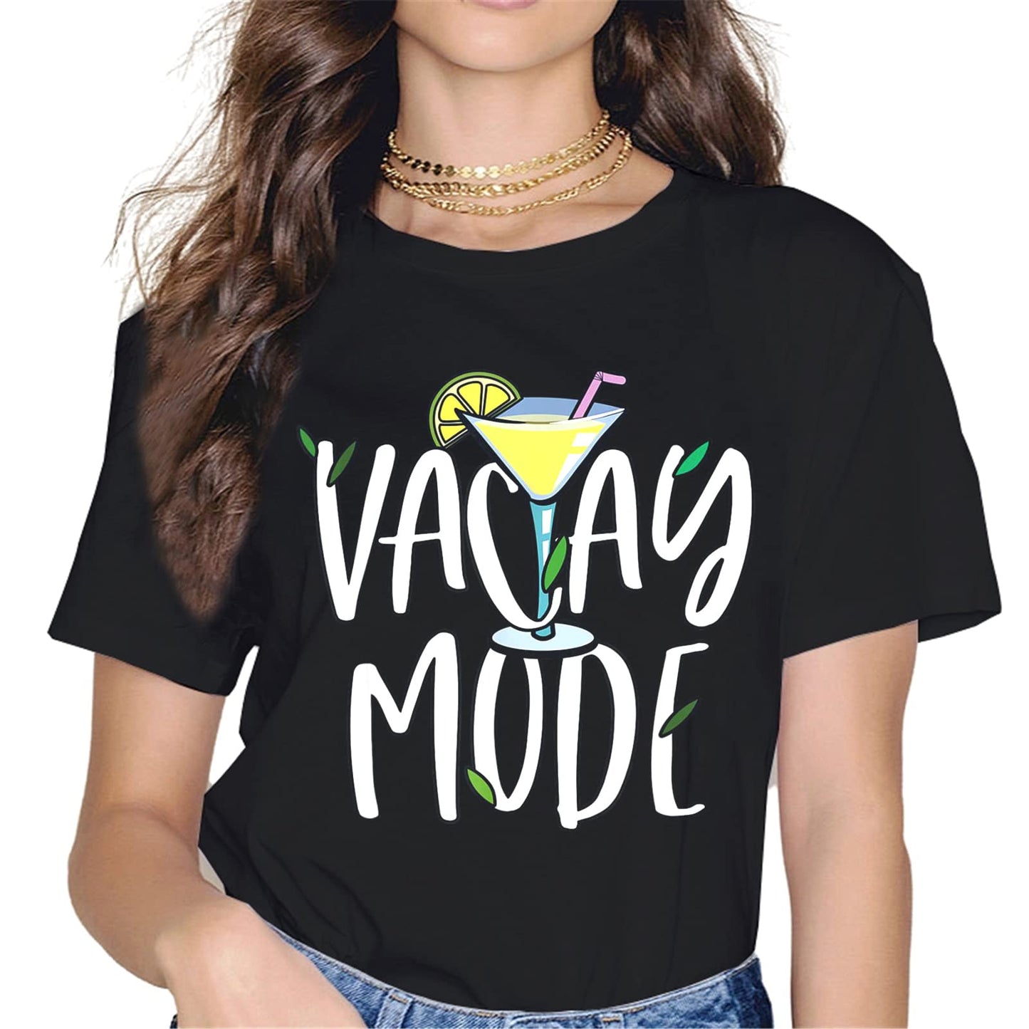 Elevate Your Vacation Style with the "Vacay Mode" Women's T-Shirt