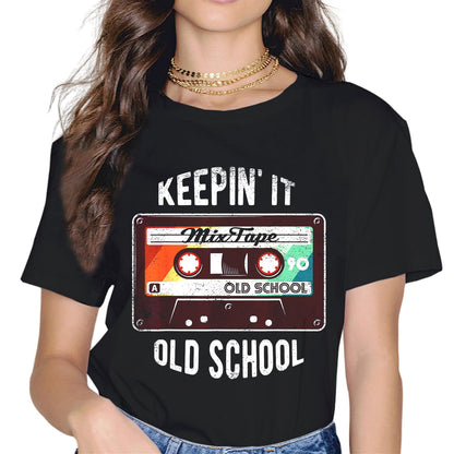 Sassalilly Retro Hip Hop Rap T-Shirt-Hiphop Graphics