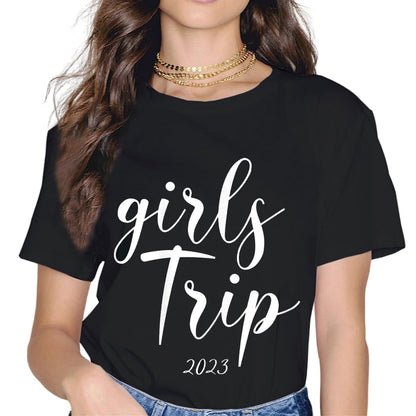 Sassalilly Girl's Trip 2023 Great Memories Girls Vacation Party T-Shirt