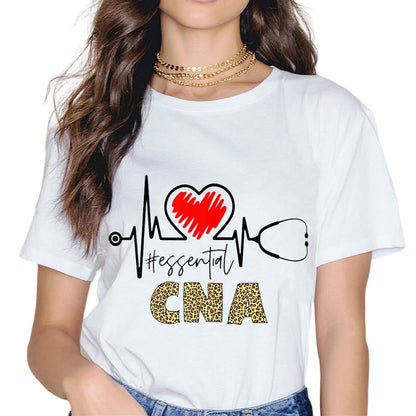 CNA Fashion Short Sleeve Casual Round Neck Gift T-Shirt