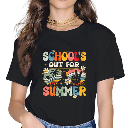 Sassalilly Happy Last Day of School Teacher Student Graduation Fun T-Shirt