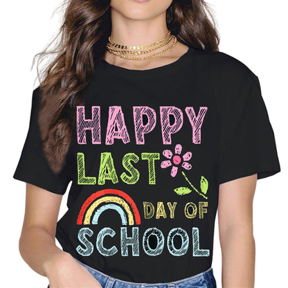 Sassalilly Happy Last Day of School T-Shirt Students and Teachers Shirt T-Shirt