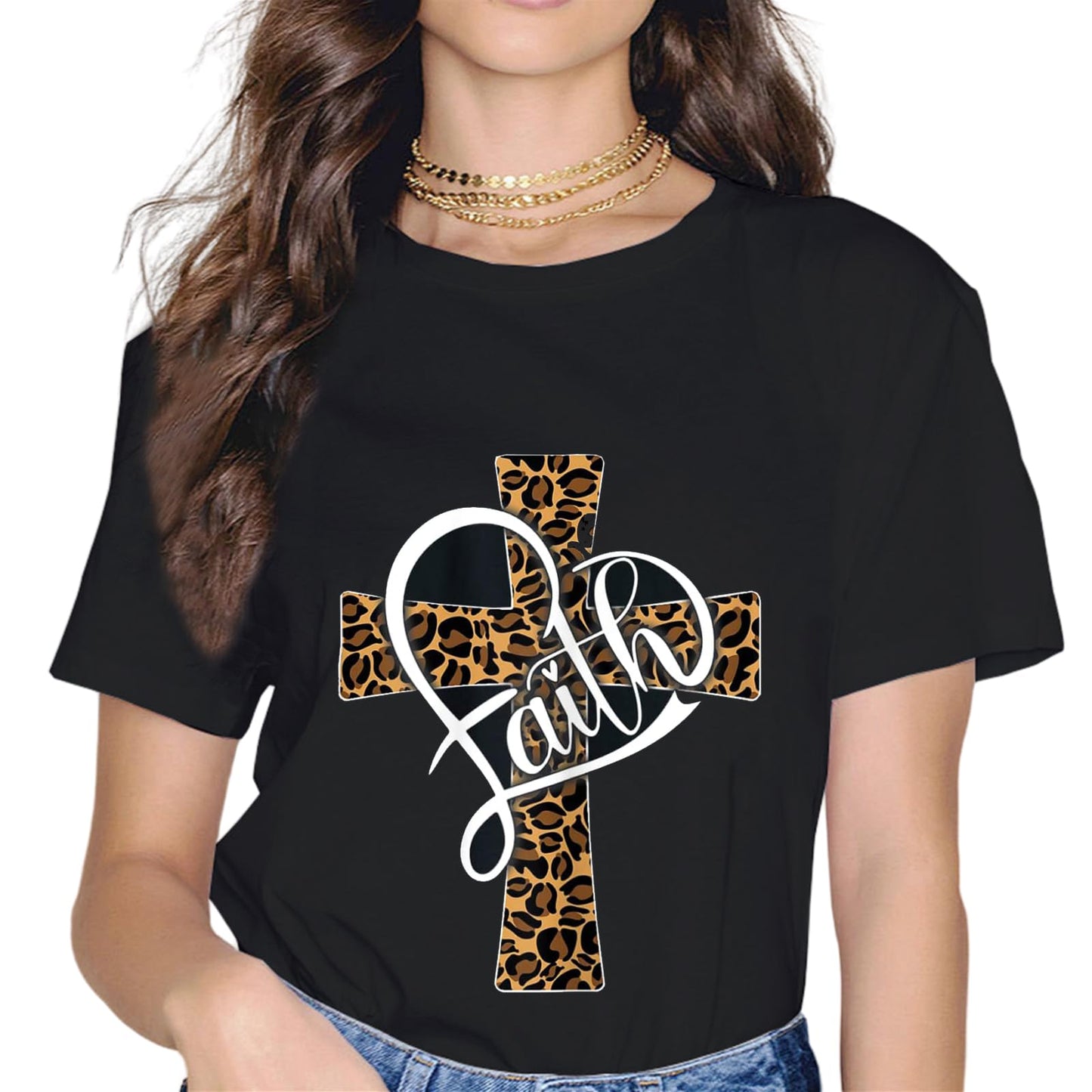 Sassalilly Jesus is Faith T-Shirt-Religion Graphics