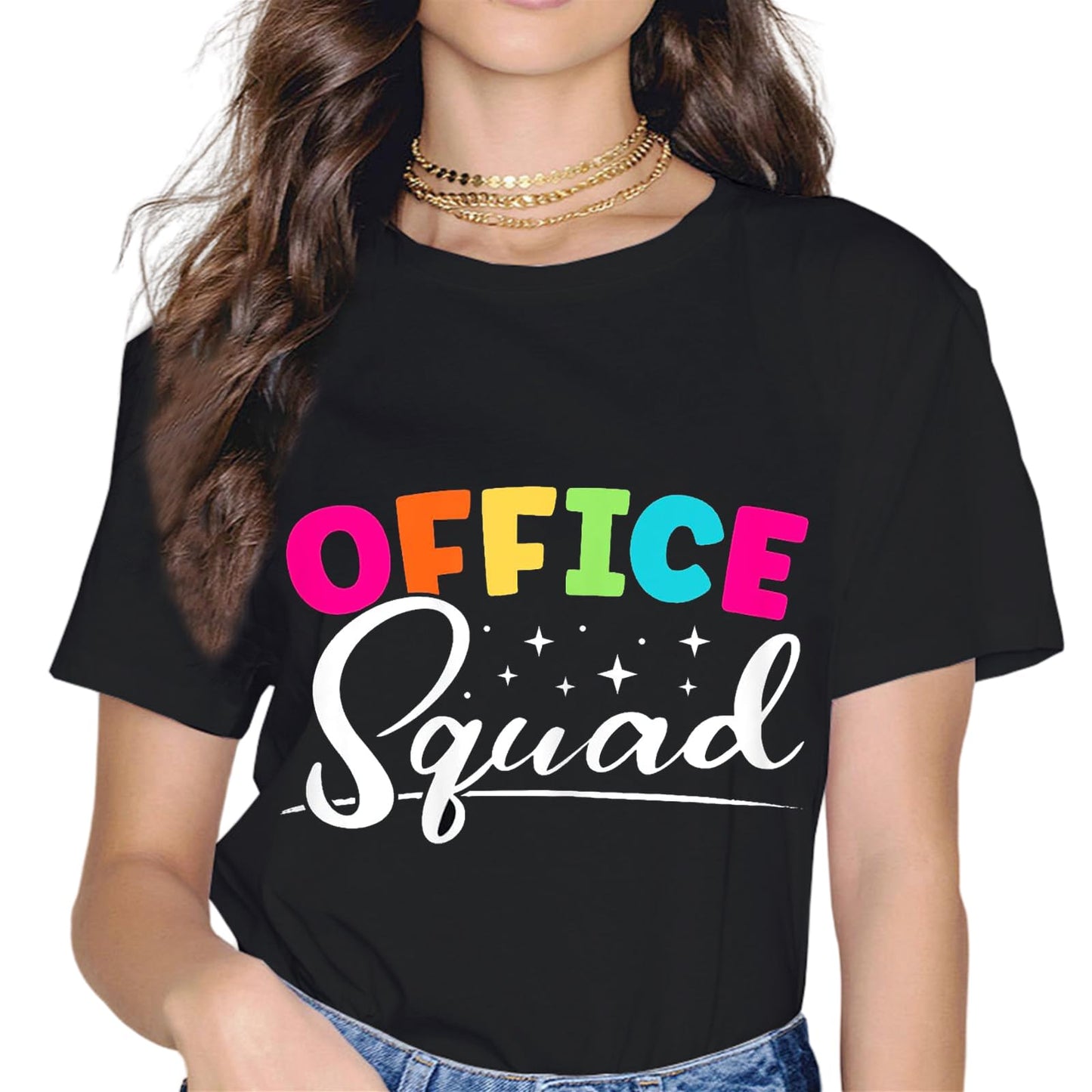 Sassalilly Office Squad Office Staff Admin Crew Gifts Secretary Teacher T-Shirt