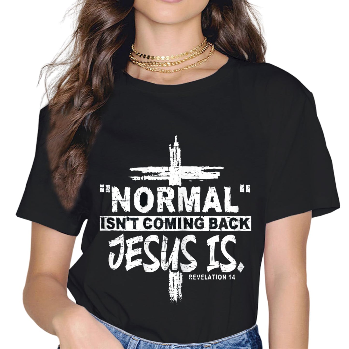 Sassalilly Jesus is Faith T-Shirt-Religion Graphics