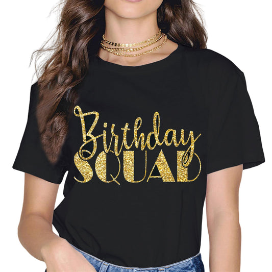 Sassalilly Birthday Squad Birthday Party Gift T-Shirt