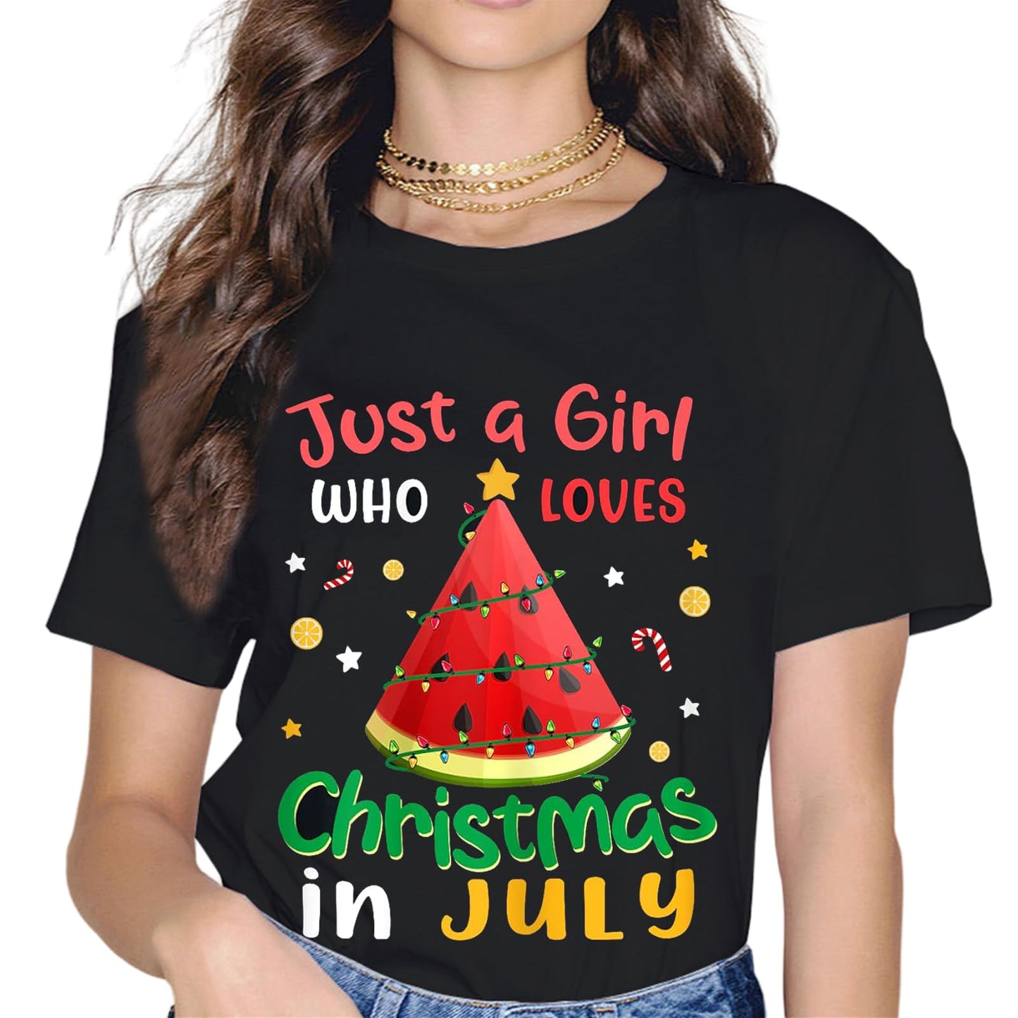 Christmas in July T-Shirt Summer Beach Vacation T-Shirt