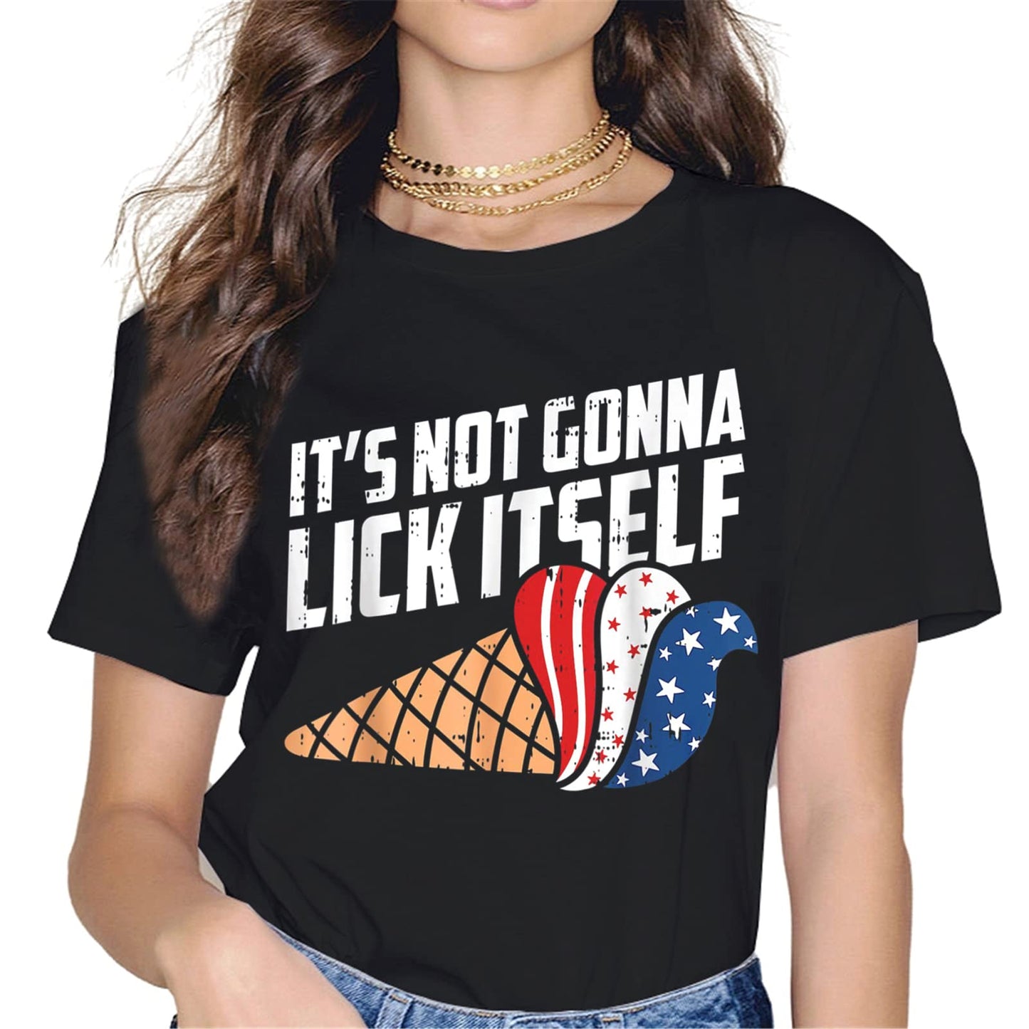 Merica Ice Cream Tee - 4th of July Graphics