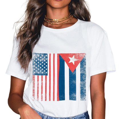 Vintage Cuban Flag Cuba Pride Gift T-Shirt