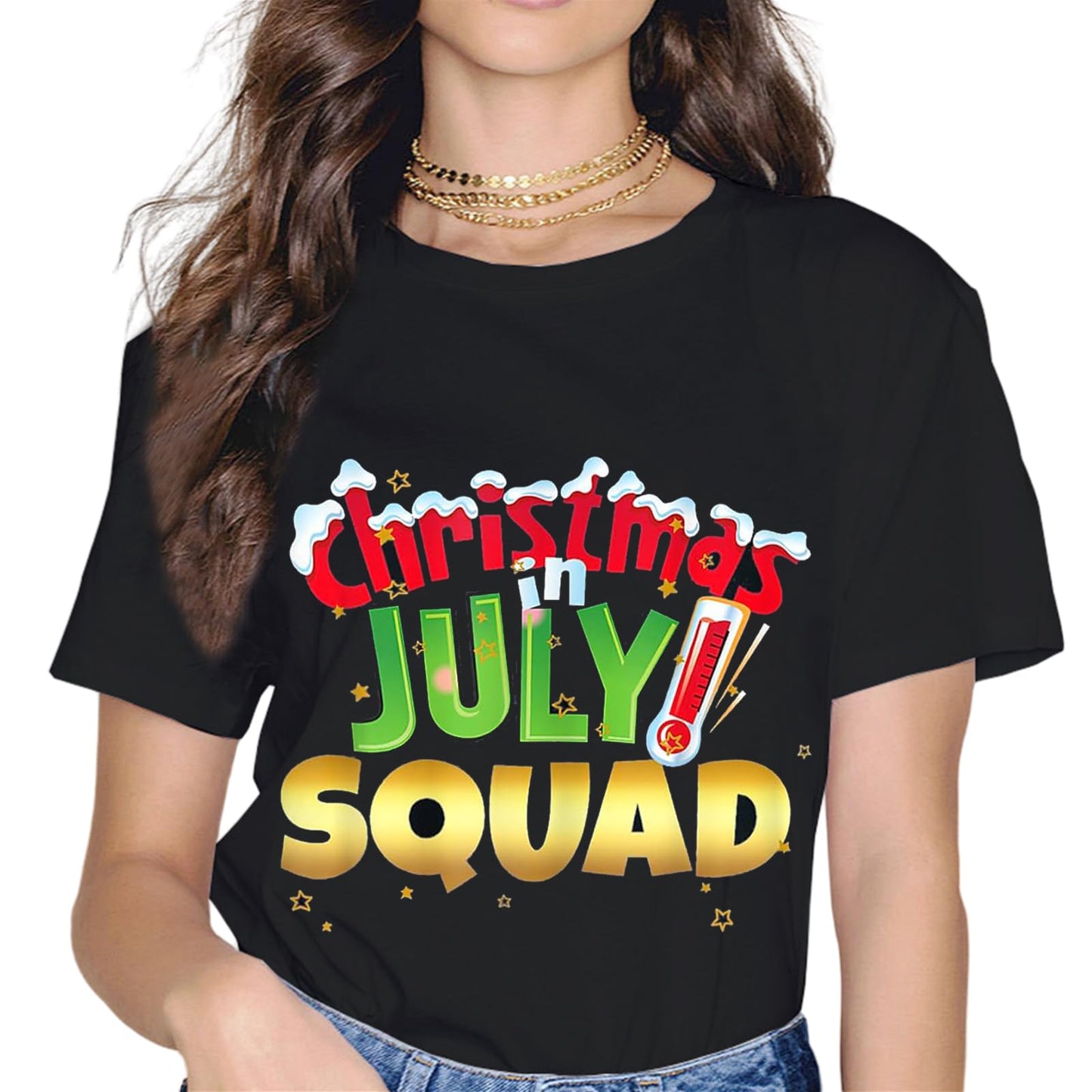 Christmas in July T-Shirt Summer Beach Vacation T-Shirt