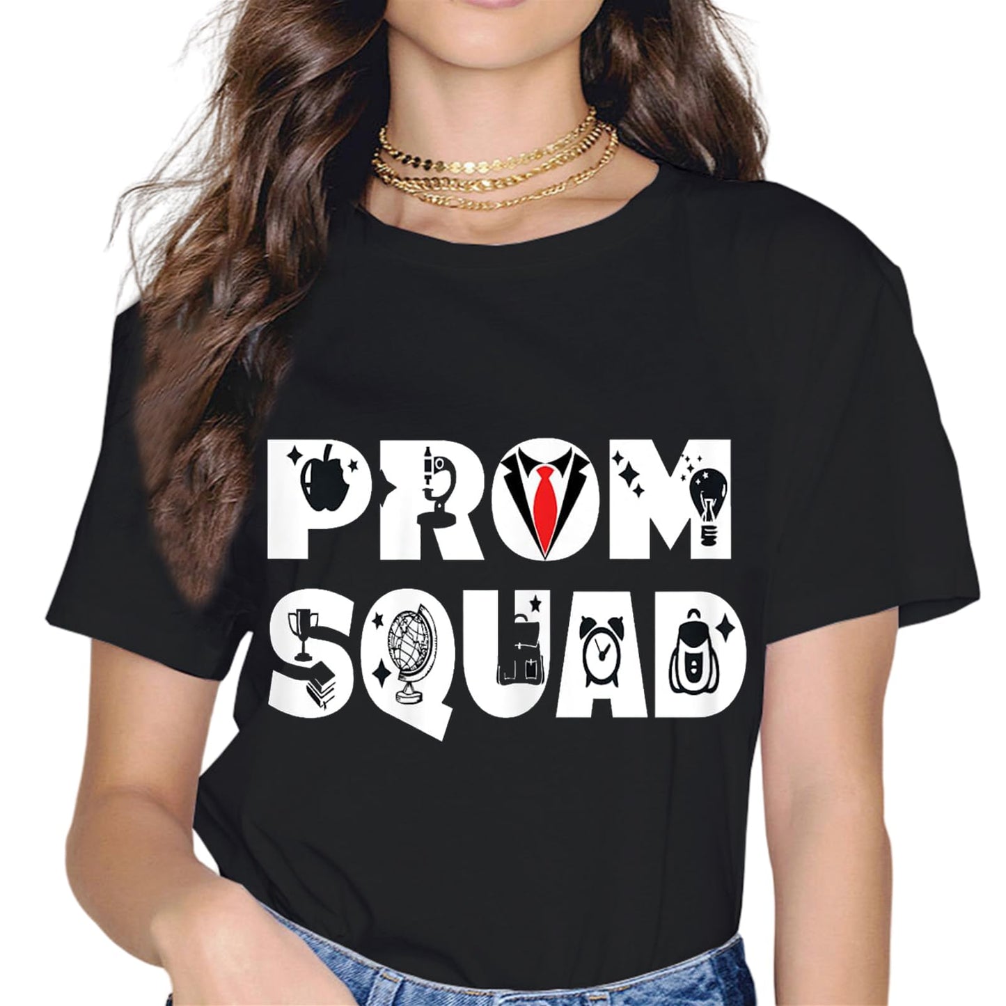 Prom Squad Matching Party A Group Prom for Friends Funny T-Shirt