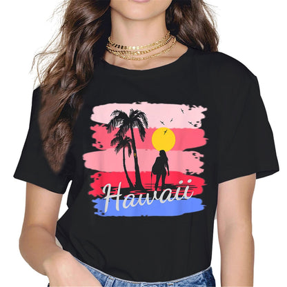 Palm Sunset Island Vacation T-Shirt - Trip Graphics