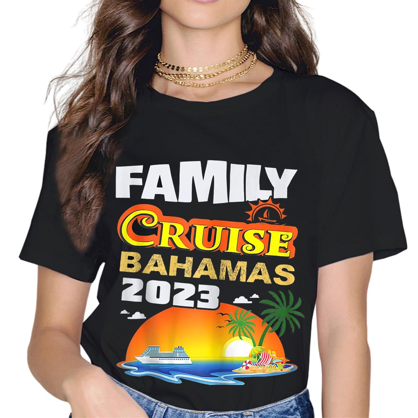 Family Cruise The Bahamas 2023 Summer Matching Vacation T-Shirt