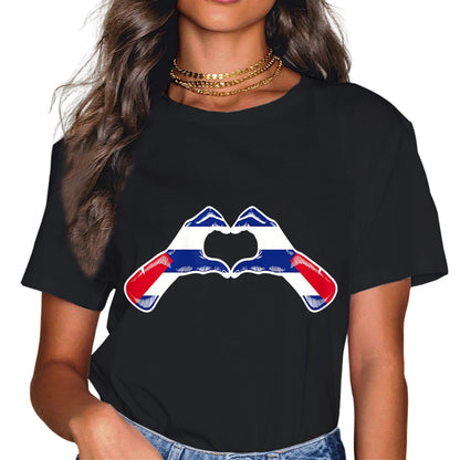 Sassalilly Cuba Patriotic Cuban Pride Flag Patriotic Cuba T-Shirt