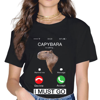 Sassalilly Capybara Lover Women Cute Capybara T-Shirt