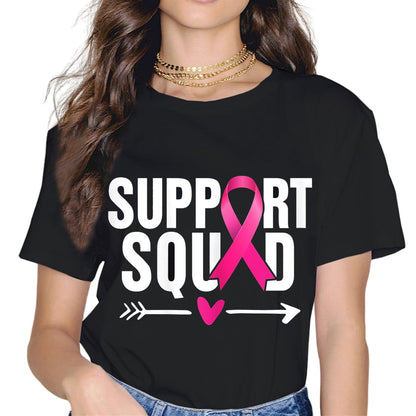 Breast Cancer Warrior Support Squad Breast Cancer Awareness T-Shirt