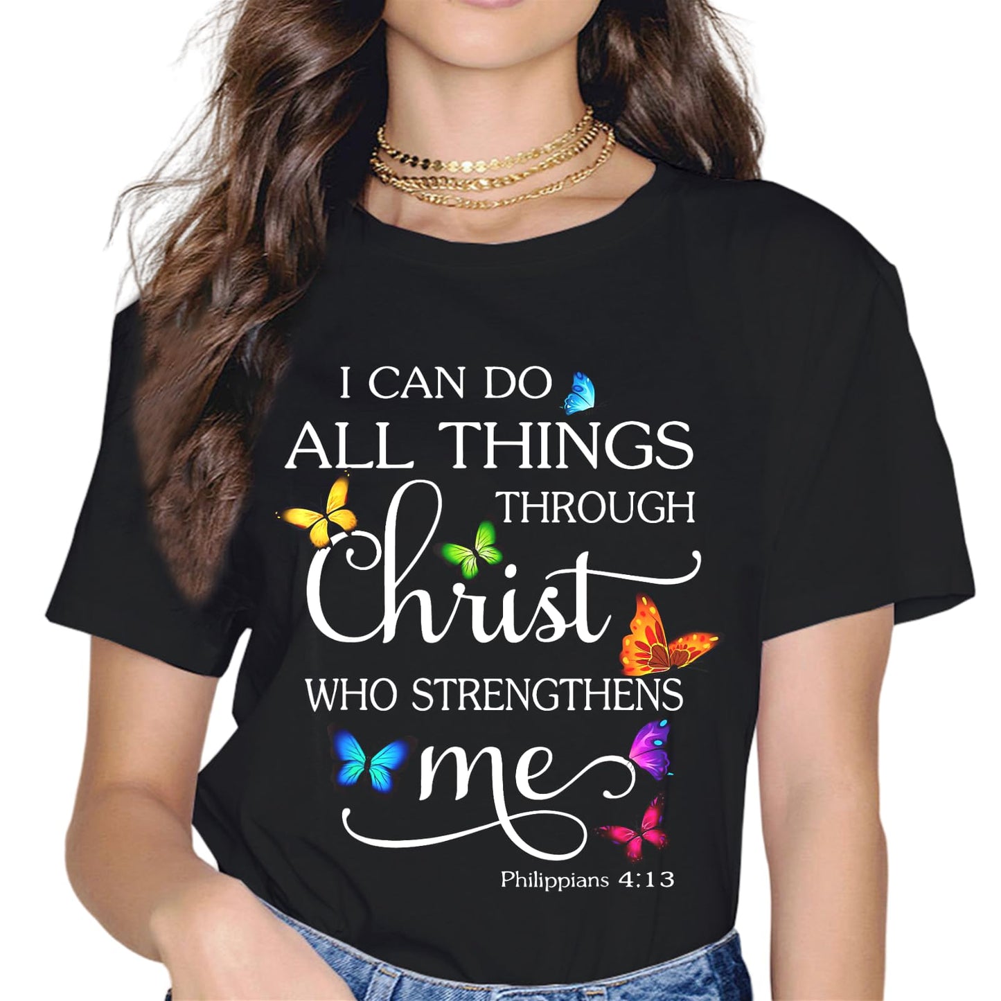 Vintage Faith Hope Love Christian T-Shirt-Religion Graphics