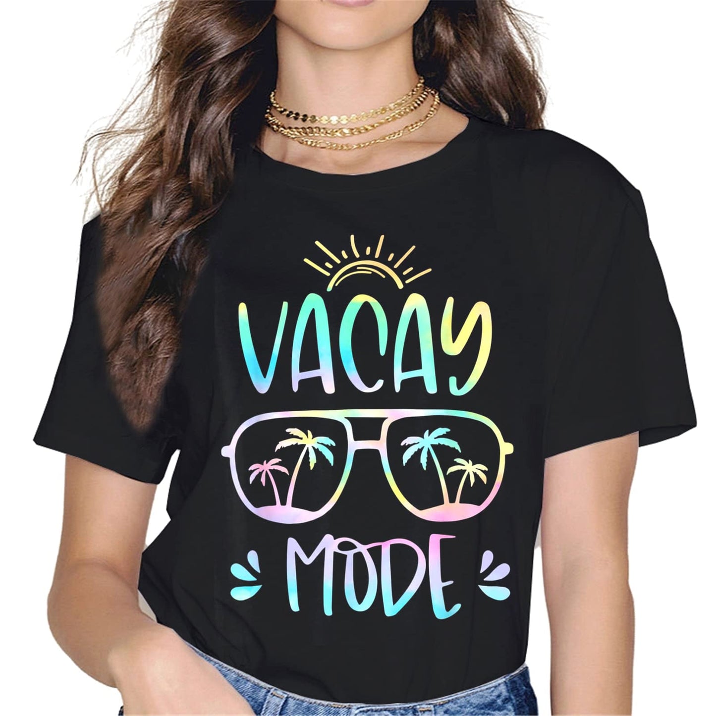 Elevate Your Vacation Style with the "Vacay Mode" Women's T-Shirt