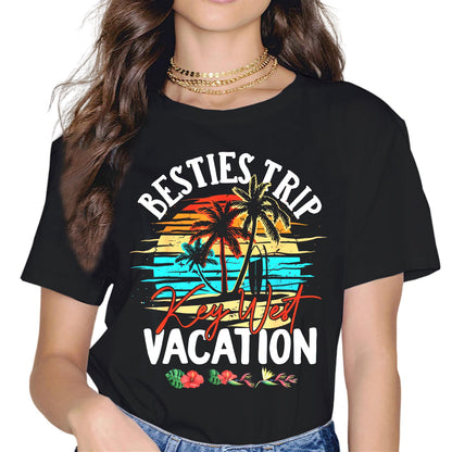 Sassalilly Besties Trip Vacation Gift T-Shirt-Trip Graphics