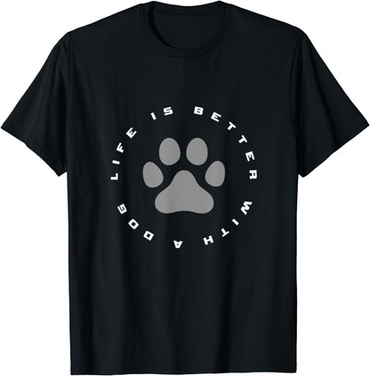 Dog Paw Print T-Shirt