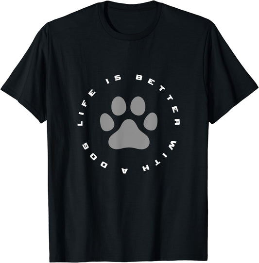 Dog Paw Print T-Shirt