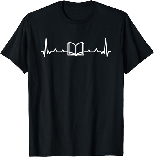 Book Heartbeat - Book Shirt Gift For Book Lover