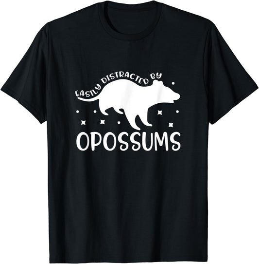 Distractd by Cute Opossums Nature Wildlife Animals T-Shirt