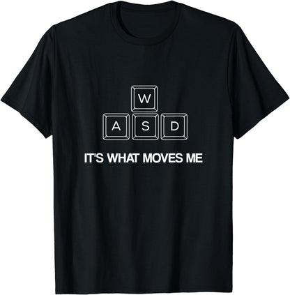 WASD Funny PC Video Gamer Shirt Gaming T-Shirt T-Shirt