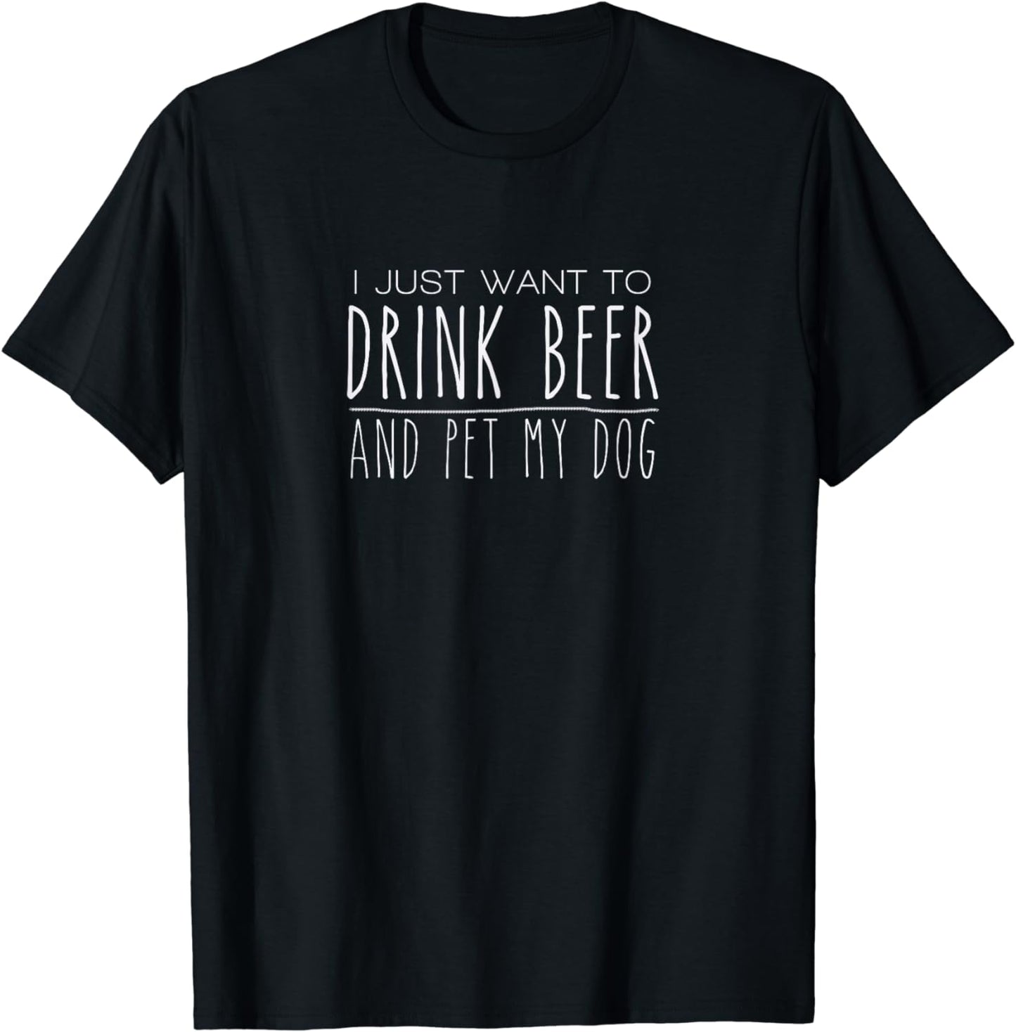 Pet My Dog Tshirt for Dog and Beer Lover T-Shirt