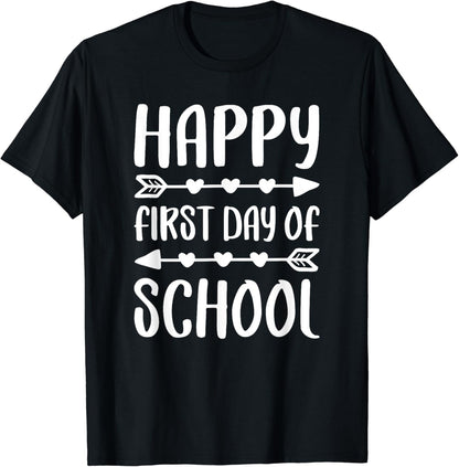 Happy First Day Of School T-Shirt Back To School Shirt T-Shirt