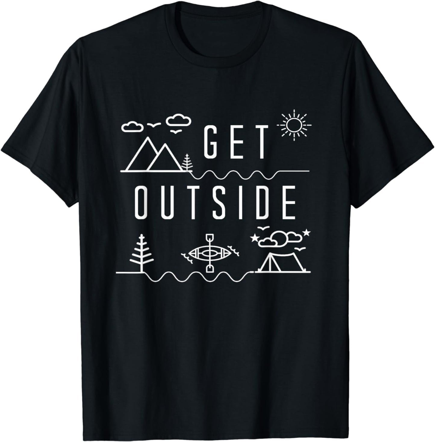 Get Outside Shirt Adventure Nature Camping Earth Day tshirt