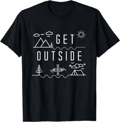 Get Outside Shirt Adventure Nature Camping Earth Day tshirt