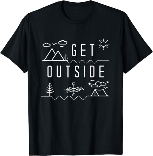 Get Outside Shirt Adventure Nature Camping Earth Day tshirt