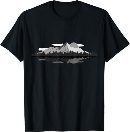 Wildlife Nature Hiking Hiker Forest Reflection Mountain T-Shirt