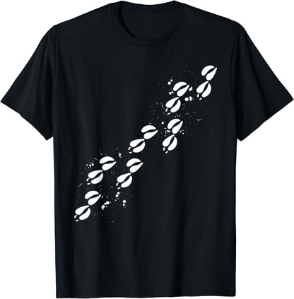 Deer Footprint Wildlife Animal Forest Nature Deer T-Shirt