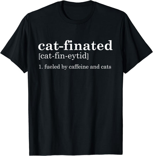 Cats & Coffee Lover Funny Caffeine Quote Coffee Cat T-Shirt