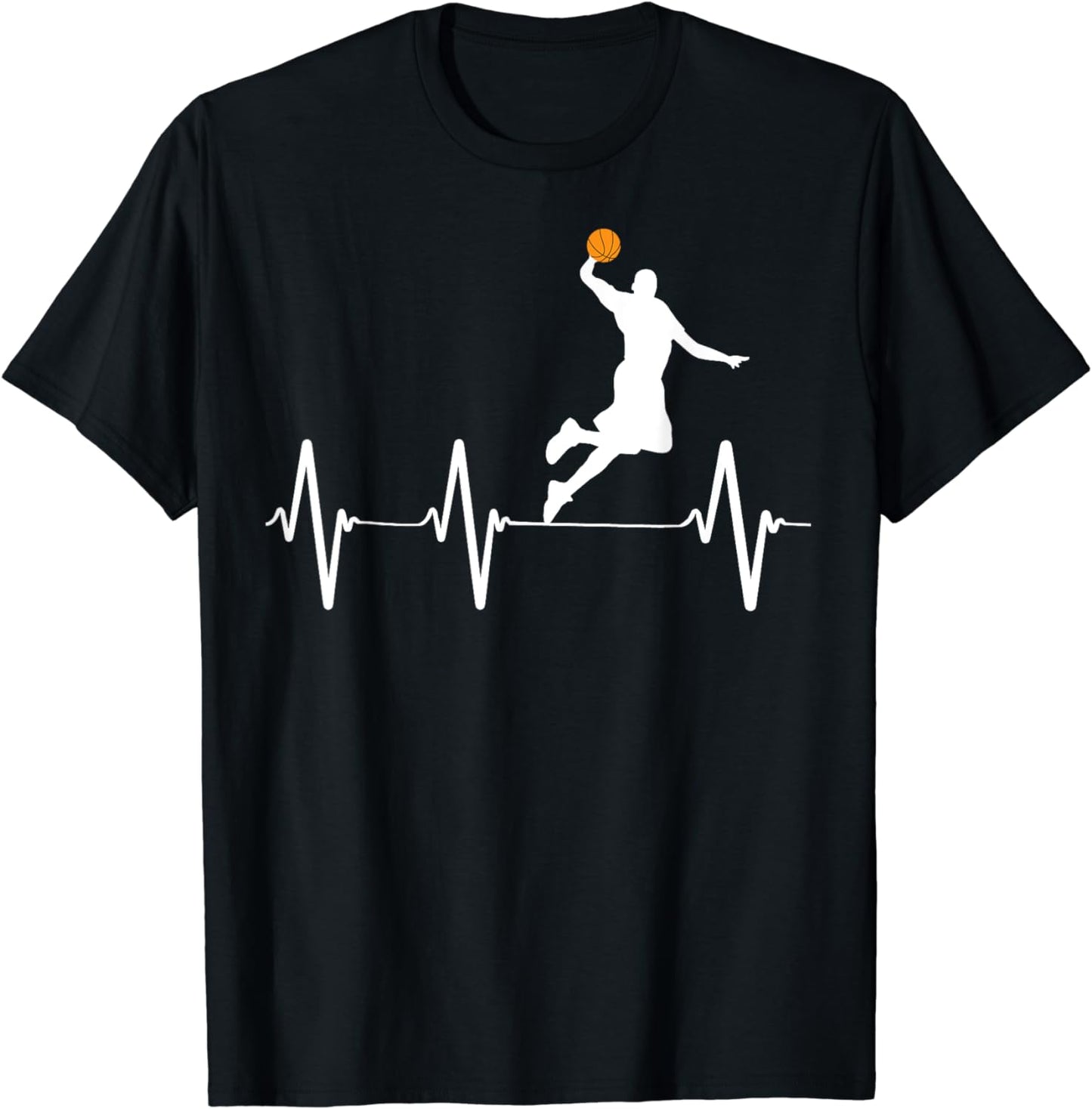 Basketball Heartbeat Shirts for Men and Boys T-Shirt