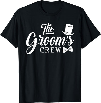 Groom's Crew - Bachelor Party Stag Groomsmen Getaway Wedding T-Shirt