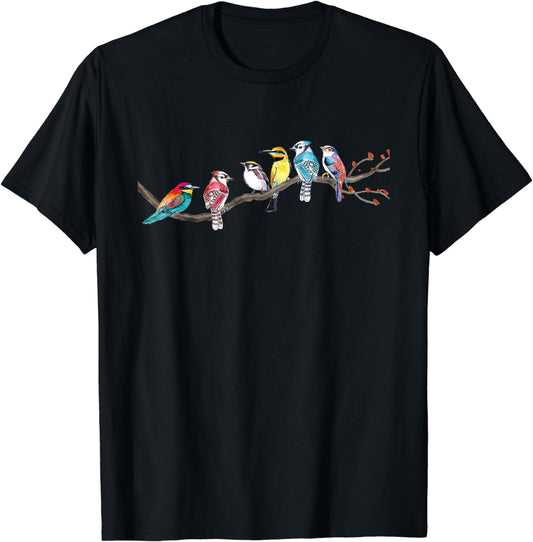 Birds On A Branch - Birding Bird Watching Bird Watcher T-Shirt