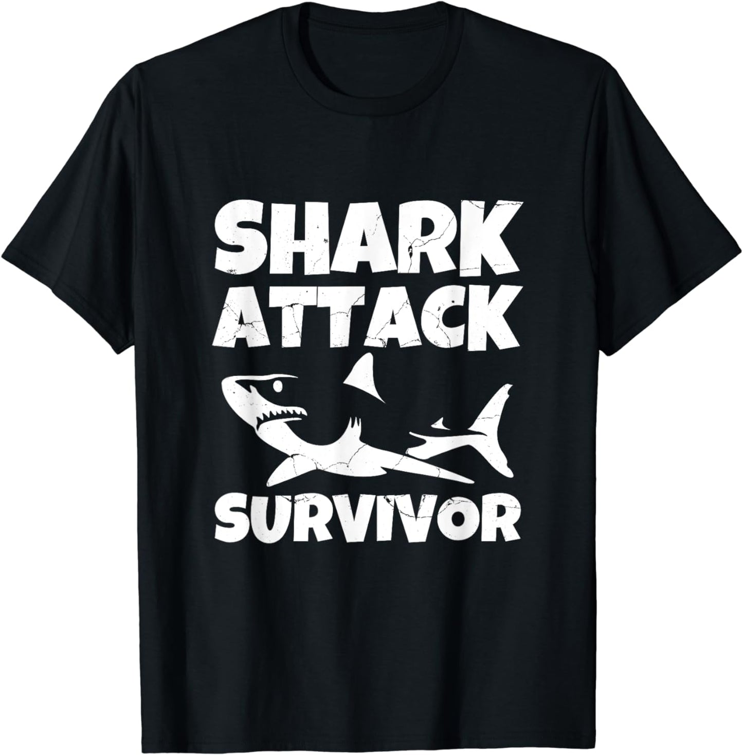 Shark Attack Survivor Grunge T-Shirt