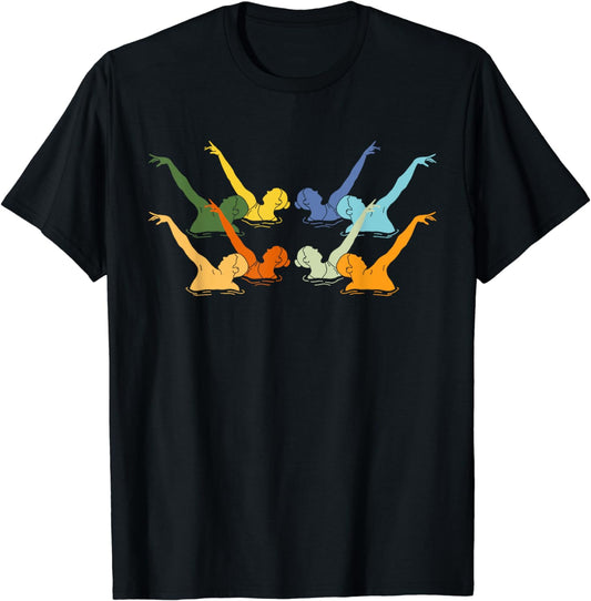 Vintage Synchronized Swimming Artistic Swimming T-Shirt