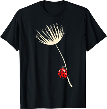 Ladybird, Dandelion, Ladybird Lover, Ladybird, Floral T-Shirt