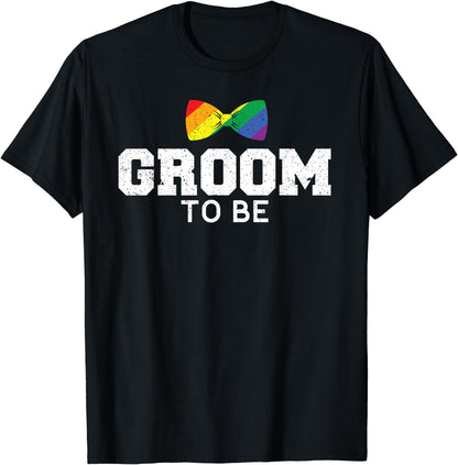 Groom LGBT Shirt Gay Wedding Bachelor T-shirt T-Shirt