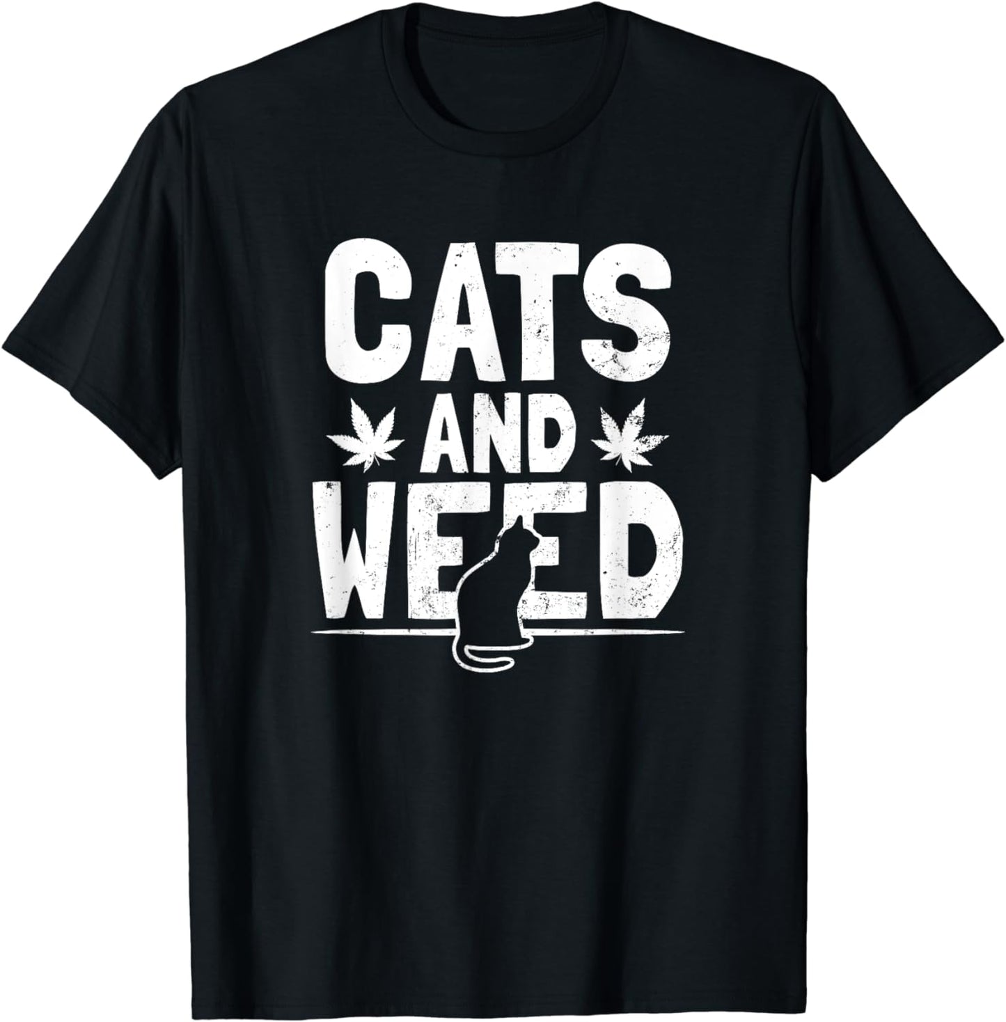 Cat Weed Design Cats And Weed Gift T-Shirt
